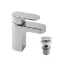 VADO Life Mini Mono Smooth<br/>Bodied Basin Mixer Chrome <br/><br/>VADO Slotted Luxury Push Type <br/>Basin Waste 1.1/4' Chrome
