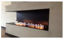 Feature ribbon gel fireplace 