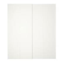 White Matt finish, push open catches on the doors (no handles)